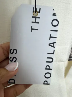 NWT Dress The Population White Tank Top thumbnail 5