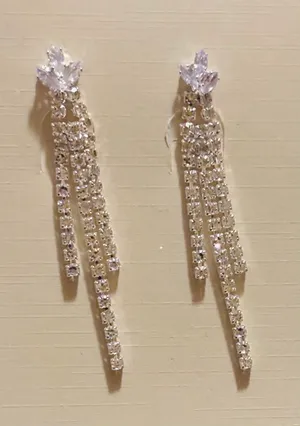 & Other Stories Silver Crystal Necklace, Earrings & Bracelet Jewelry Set(Fashion Jewelry) thumbnail 10