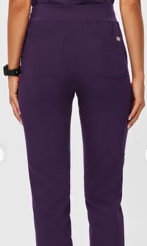 FIGS women's Purple Jam High Waisted Zamora - Petite Jogger Scrub Pant thumbnail 2