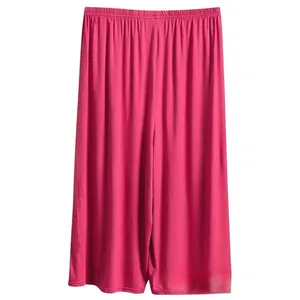 NWT ~ Women's Set/2 Teal Green & Rosy Pink Stretchy Knit Summer Capri Pants XL thumbnail 2