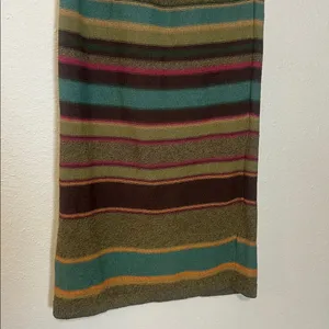 DOUBLE‎ D RANCH- Southwest Stripped Knit Maxi Skirt Linen/ Nylon Blend Size XS thumbnail 4
