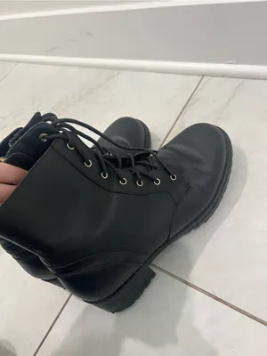Cole Haan Black Camea Combat Boots Size 10 US thumbnail 3