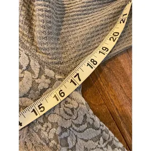 Anthropologie Eloise waffled knit swing lace dress tunic small thumbnail 10