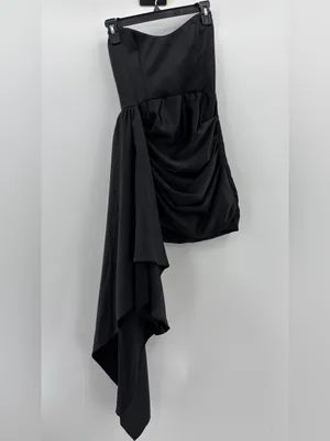 Katie May Chasing Dawn Strapless Black Mini Dress thumbnail 3