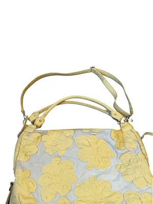 Big Buddha Hobo Bag Slouchy Butter Yellow Floral Appliqué Y2K Boho Chic Casual thumbnail 7
