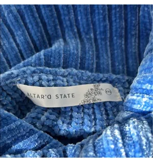 Altar'd State Blue Cropped Sweater thumbnail 2