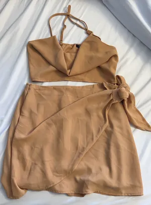 Shop Priceless Crop Too And Wrap Skirt Set thumbnail 1