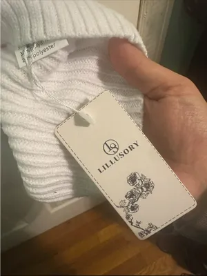 Cozy Cream Ribbed Turtleneck Sweater White thumbnail 3