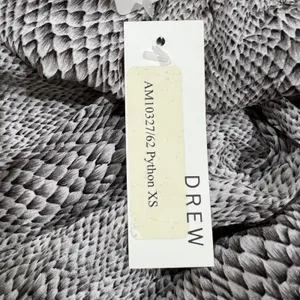 NWT Anthropologie Drew Silk Python Print Drape Front Halter Tunic Top Size XS thumbnail 9