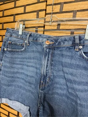 American Eagle Highest Rise Mom Jean Shorts Size 14 thumbnail 3