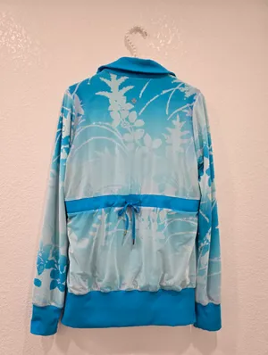 Lululemon Reversible Raja Jacket blue floral print L 8 thumbnail 2