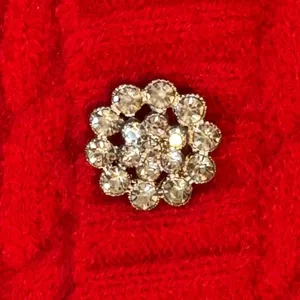 Papaya Red Cable‎ Knit Crop Tank Top Small Rhinestone Accents Camisole Y2K thumbnail 7