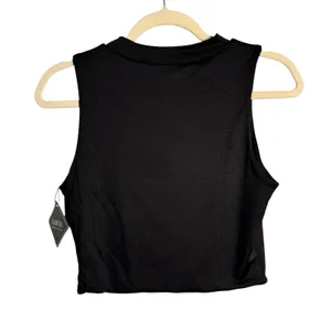 Zaful Women's Black Mock Neck Sleeveless Crop Top Blouse Tank US 4 EU‎ 36 thumbnail 9