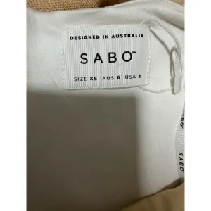 Sabo Skirt Kimii Dress Beige/White Women's Size‎ X-Small thumbnail 10