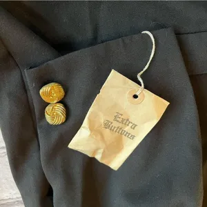 VTG Y2K Blazer Womens Jacket 26W Gold Buttons Danny & Nicole New York thumbnail 4