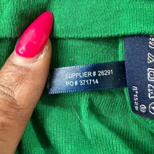 Ralph Lauren Sport Green Pima Cotton Lyocell V-Neck Long Sleeve Tee XL thumbnail 5