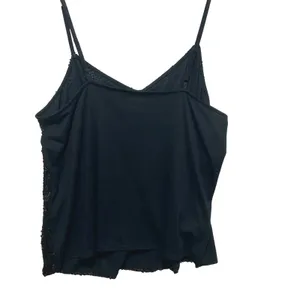 Lane Bryant Women Cami Top 26/28 Black Sequin Drape Front Party‎ Y2K Disco Glam thumbnail 2