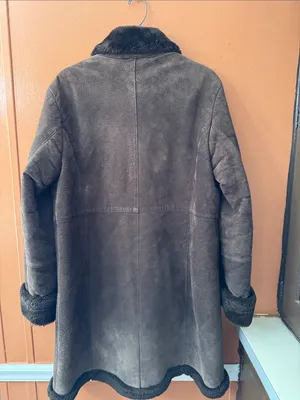 Vintage Marvin Richards Women's Brown Suede Faux Fur Penny Lane Coat Size L thumbnail 7