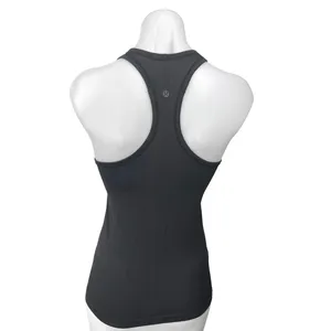 Lululemon Women's Black Padded Stretch Racerback Yoga Athletic Tank Top Size 4 thumbnail 2