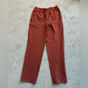 NWOT Lululemon Luxtreme mid-rise straight leg trouser dark terracotta size XS thumbnail 5