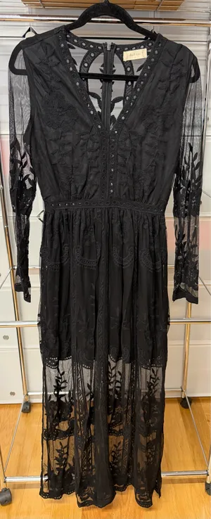 Altar'd State Black Maxi Dress thumbnail 1