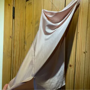 Nudie Patootie Blush Pink Satin Open Back Ruched Mini Slip Dress thumbnail 2