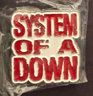 System of a Down Enamel Pin Red thumbnail 1