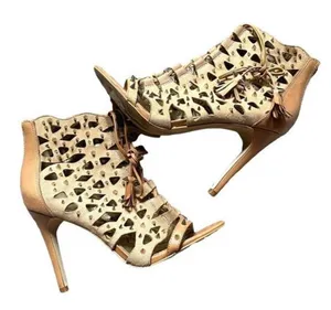 SAM EDELMAN Allison Spike Heel in Tan‎ Suede Sz 7.5 thumbnail 1