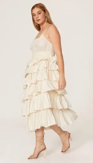 ULLA JOHNSON Estela Dress 100% Cotton thumbnail 4