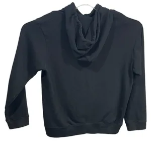 Gap Black Hoodie Sweatshirt M Cotton Blend Pullover With Front Pocket & Gap Logo thumbnail 2