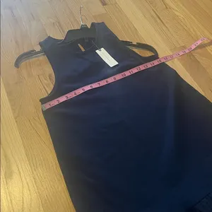 NWT Maeve Anthropologie Navy Blue Flounce Midi Maxi Dress Sz XS thumbnail 5