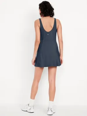 Old Navy PowerSoft V-Neck Athletic Dress Size Small Activewear Mini Dress thumbnail 2