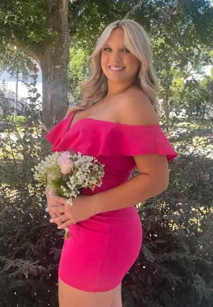The Vintage Shop Hot Pink Dress With Ruffle thumbnail 1