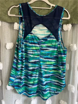 Lululemon Sculpt Tank Seven Wonders Workout Multi Hero Blue thumbnail 2