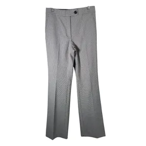 Ann Taylor The High Rise Madison Trousers Gray Houndstooth Career Women Size 2 thumbnail 2