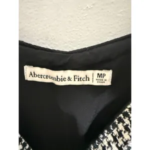 Abercrombie & Fitch Women Black White Houndstooth Jumper Mini Dress MP thumbnail 4