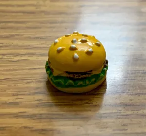 Cheeseburger Charm Pendant Yellow thumbnail 1
