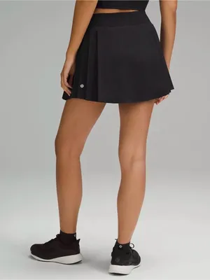 Lululemon Side-Pleat High-Rise Tennis Skirt in Black thumbnail 2