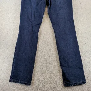 LL Bean Favorite Fit Flannel Lined Jeans Dark Indigo Rinse‎ Size 8 Reg 507470 thumbnail 9