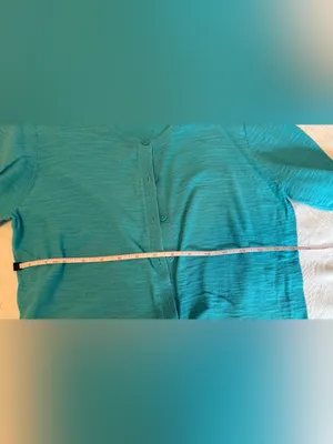 LOFT Teal Crewneck Button Cardigan thumbnail 4