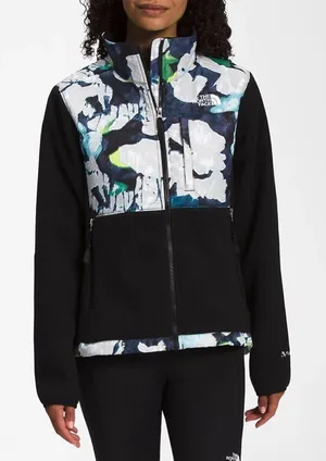 The North Face Women’s Plus Denali‎ Fleece Jacket TNF Black Print Sz 1X NWOT thumbnail 1