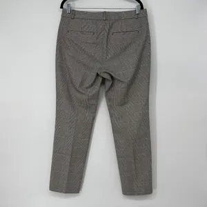 Banana Republic Sloan Slim Fit Plaid‎ Dress Pants Brown Tan Glen Check 8 Office thumbnail 2