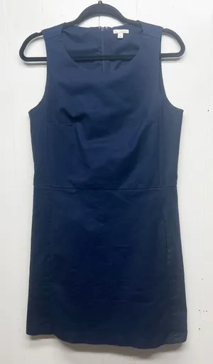 Gap Women's Sleeveless Navy Blue Midi Dress Size 10 Office Career Cocktail Party thumbnail 1