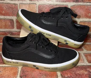 Pre-Owned Vans Old Skool Off The Wall Black Unisex Shoes Sneakers Size 9 thumbnail 1