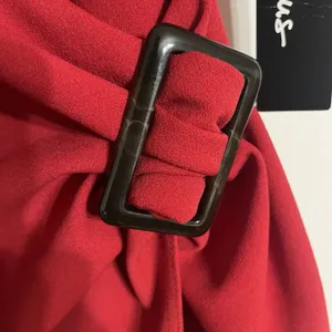 NWT Women's Lulus Apulia‎ Red Puff Sleeve Belted Bodycon Dress Size Large thumbnail 3