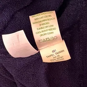 LILLY PULITZER Hillary Pullover True Navy Cowl Neck Sweatshirt Pocket Small thumbnail 12