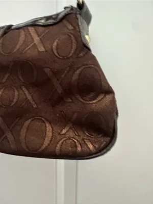 Y2K Vintage XOXO Brown Shoulder Bag with Gold Accent thumbnail 5