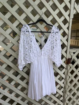 Free people Bella Note Eyelet Mini Dress thumbnail 10