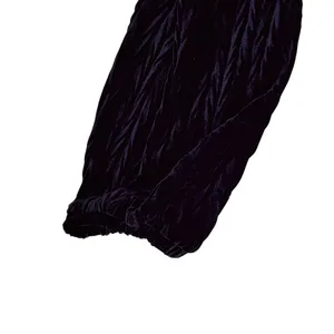Sadie & Sage Textured Velvet Halter Jumpsuit Keyhole Crisscross Medium Glam thumbnail 9