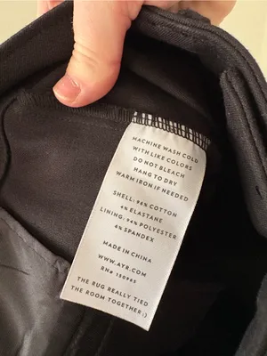 AYR Black The Daily‎ Dose Straight Leg Pants Size 26 thumbnail 5